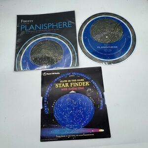 Firefly Planisphere and Rand McNally Star Finder Set zodiac constellations dial